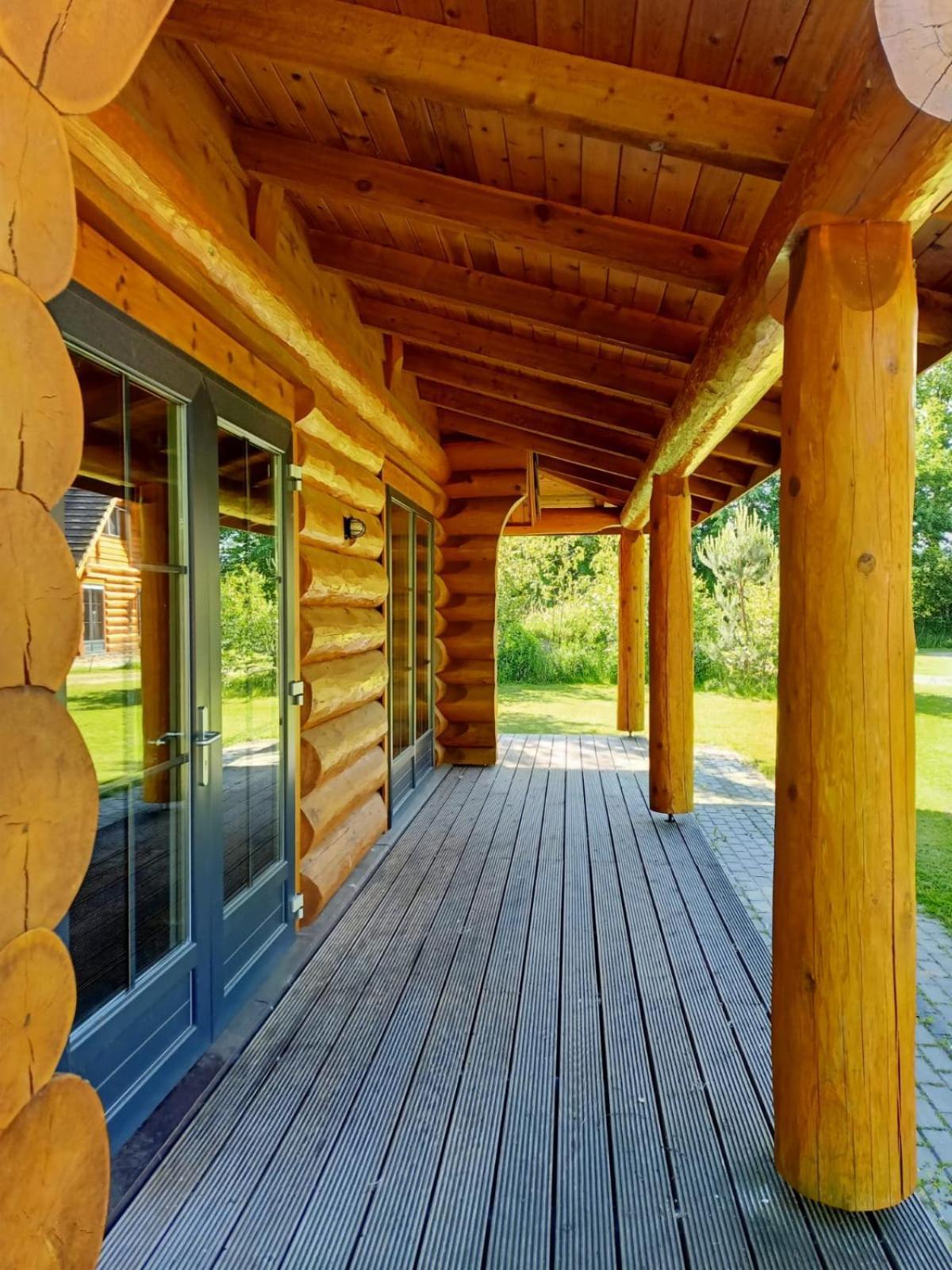 Unieke Houten Villa Met Sauna In Twente - 6P Den Ham Exterior foto