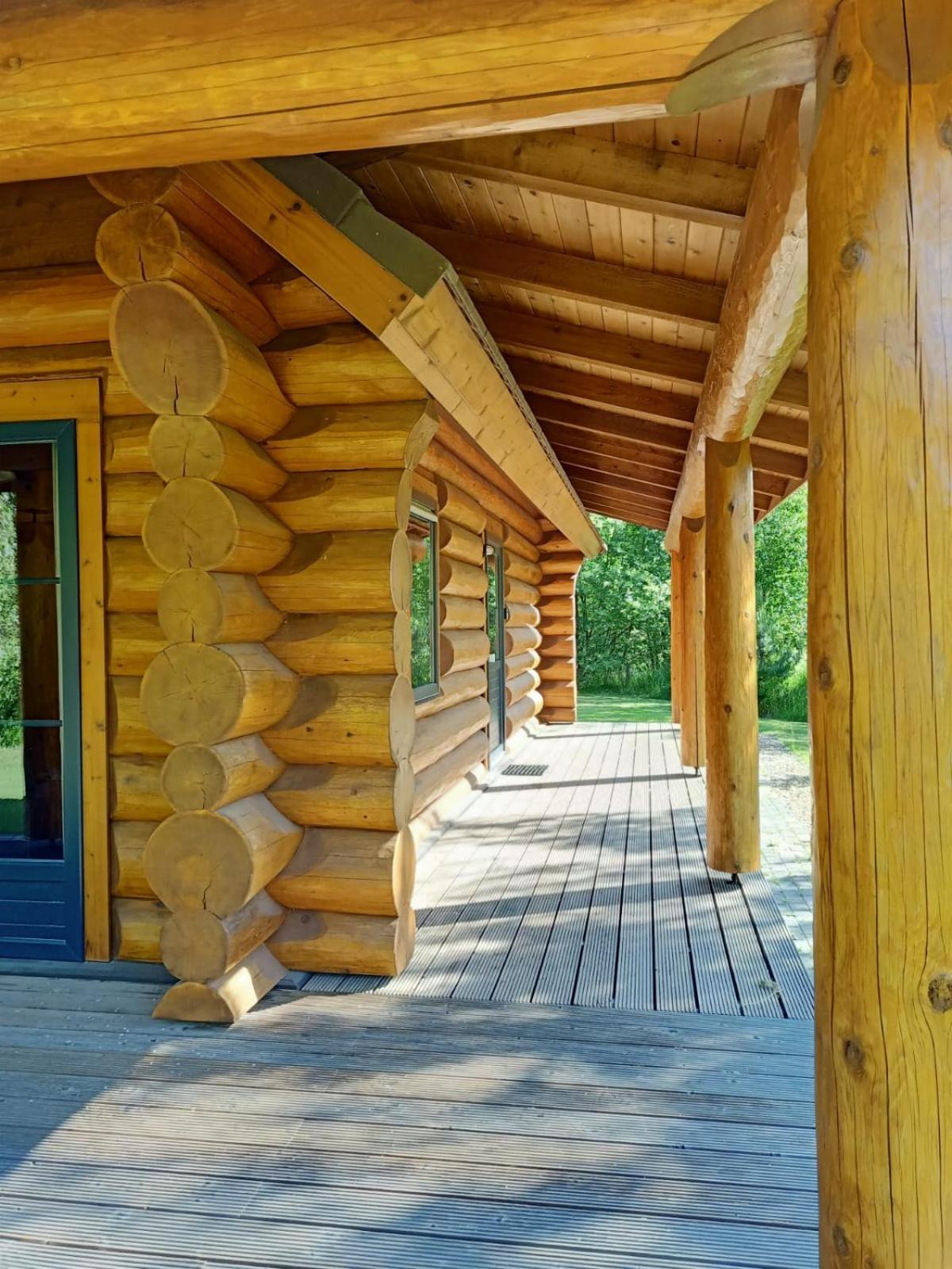 Unieke Houten Villa Met Sauna In Twente - 6P Den Ham Exterior foto